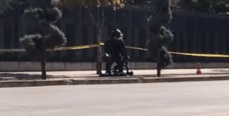 Askeri lojman önünde şüpheli çanta paniği