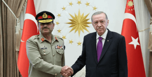 Cumhurbaşkanı Erdoğan, Pakistan Kara Kuvvetleri Komutanı Munir'i kabul etti