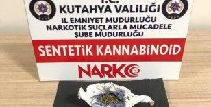 Kütahya’da bir şahsın üzerinde uyuşturucu ele geçirildi
