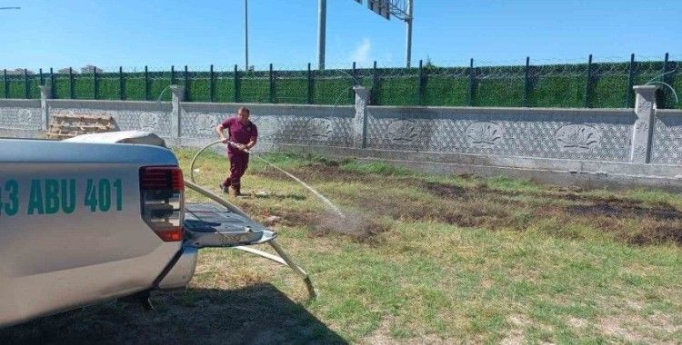 Gediz’de elektrik telleri tarla yangınına sebep oldu

