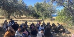 Ayvacık'ta 14 kaçak göçmen ile 1 göçmen kaçakçısı yakalandı