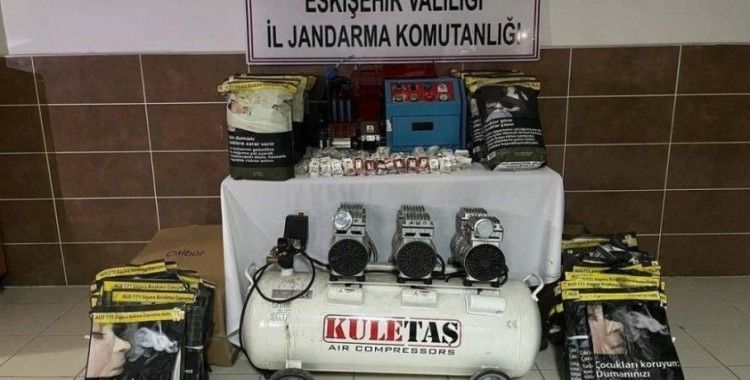 Eskişehir'de jandarma 11 kilogram kaçak tütün ele geçirdi