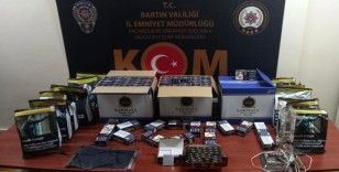 Bartın'da kaçak sigara operasyonu