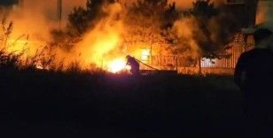 Bursa'da iplik fabrikasında korkutna yangın