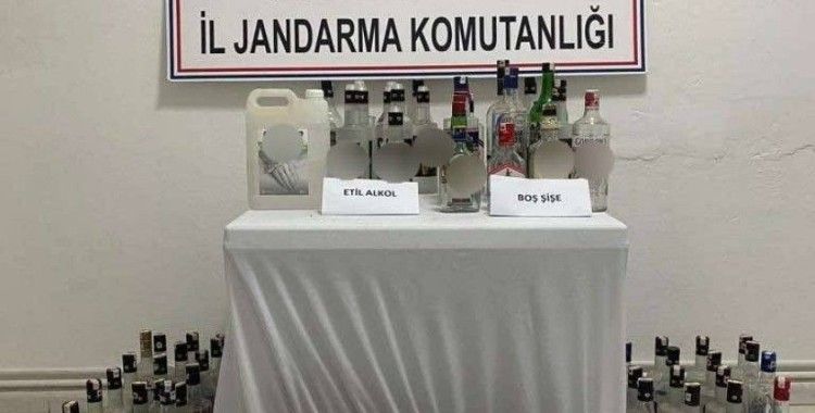Sahte alkol imalathanesine baskın: 1 yakalama