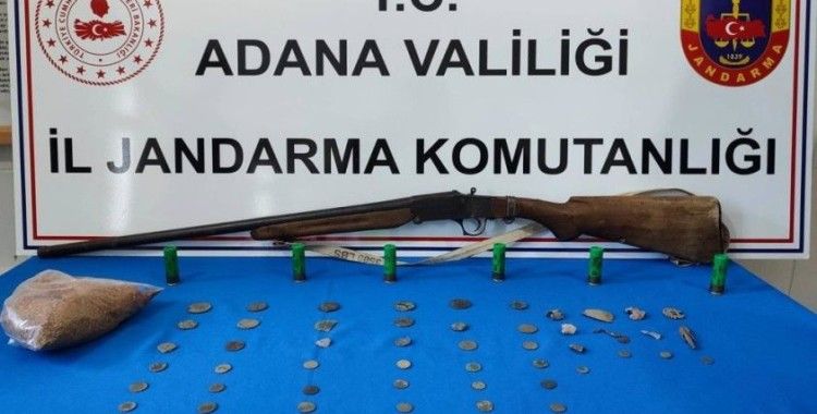 Adana'da Roma dönemine ait 46 sikke ele geçirildi