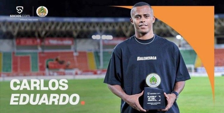 Corendon Alanyaspor taraftarı, Carlos Eduardo'yu ayın oyuncusu seçti