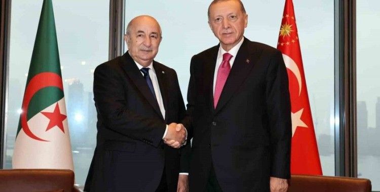 Cumhurbaşkanı Erdoğan, Cezayir Cumhurbaşkanı Tebbun ile görüştü
