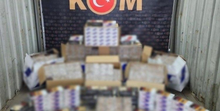 117 bin 740 adet içi dolu makaron ele geçirildi

