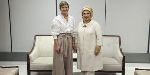 Emine Erdoğan, New York'ta Kolombiya Cumhurbaşkanı'nın eşi ile bir araya geldi