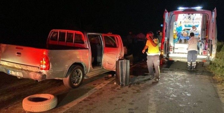 Kontrolden çıkan araç kamyona arkadan çarptı: 1 yaralı