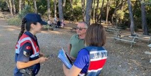 Aydın’da jandarma ekipleri vatandaşları bilgilendiriyor
