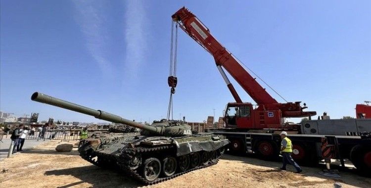 Karabağ'ın işgalinin sembolü tank Bakü'ye getirildi