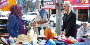 Üretici Kadın Pazarı’nda ele emeği göz nuru ürünler satılıyor
