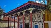 212 yıllık tarihi cami, kök boyası işlemeleriyle canlılığını koruyor
