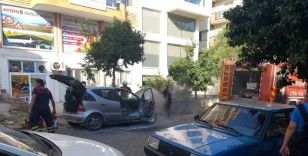 Efeler’de araç yangını
