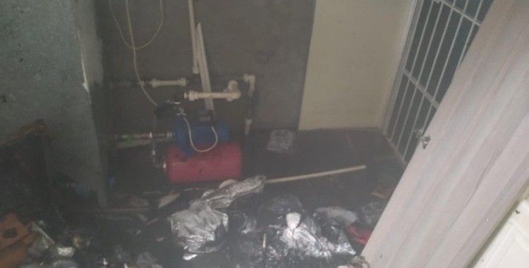 İskenderun’da bodrum katında çıkan yangın söndürüldü

