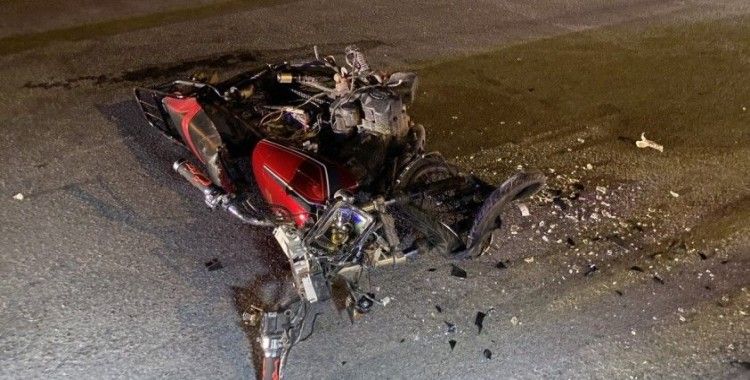 Otomobil ile çarpışan motosikletin sürücüsü hayatını kaybetti
