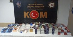 Kastamonu'da kaçak tütün operasyonu: 42 bin 400 adet sahte makaron ele geçirildi