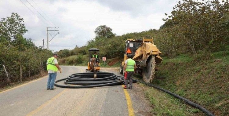 Ünye’de içme suyu hatları yenileniyor
