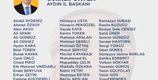 AK Parti Aydın’da yönetim kurulu üyeleri belli oldu
