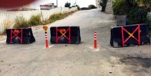 Mudanya’da inşaat çalışmasında yol yarıldı
