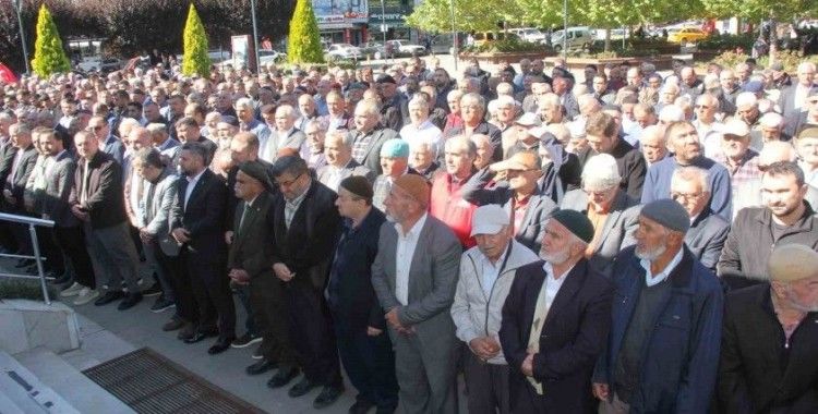 Havza’da Filistin için gıyabi cenaze namazı
