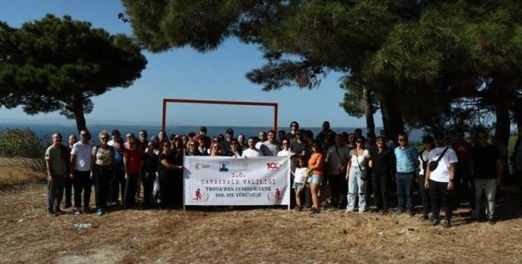 Troya’dan Cumhuriyet’e 100’üncü yıl yürüyüşü

