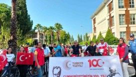 Köyceğizli bisikletçiler Cumhuriyet’in 100. Yılı için pedalladı
