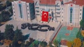 Gediz’de öğrencilerden 100.yıl koreografisi
