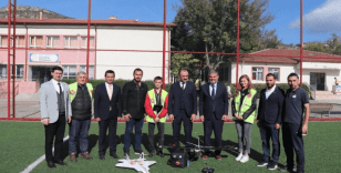 İnsansız hava aracının tanıtım programı miniklerle yapıldı