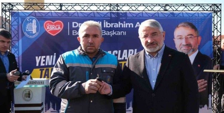 Çorum Belediyesi’nde anahtar teslim töreni