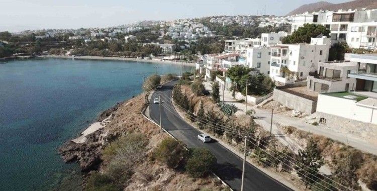 Bodrum’da 9 kilometre sıcak asfalt yapıldı
