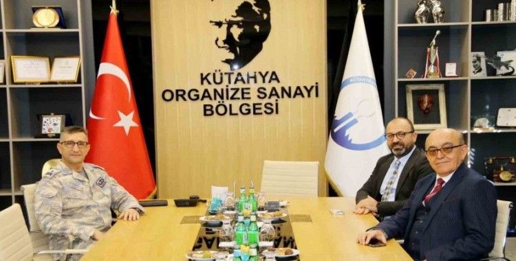 Hava Er Eğitim Tugayı Komutanı Tuğgeneral Mustafa Baş, Kütahya OSB yönetimini ziyaret etti
