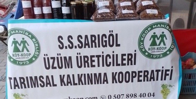Kooperatif ürünleri pazarda satışa sunuldu
