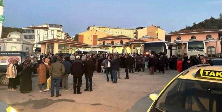 Emet’te 44 kişilik umre kafilesi kutsal topraklara uğurlandı
