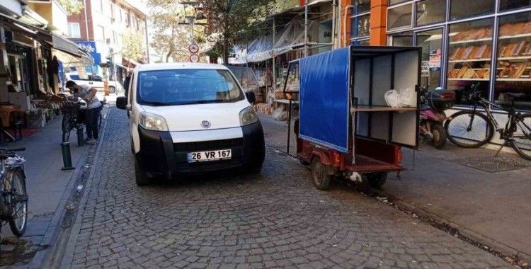 Eskişehir’de yayaların ’kaldırım’ tepkisi
