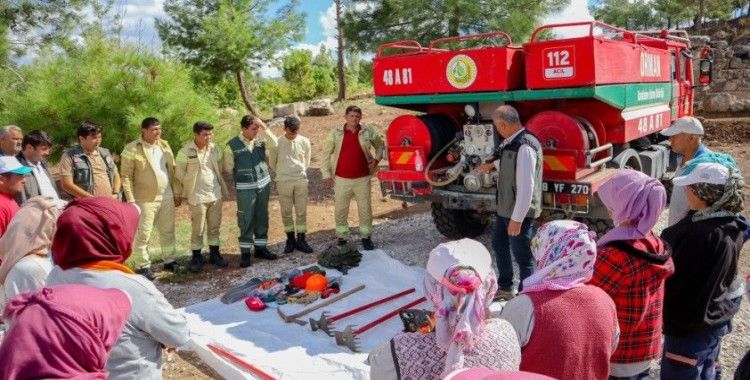 Muğla’da kazı ekiplerine yangın söndürme eğitimi verildi
