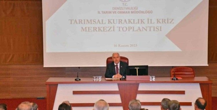 Denizli’de giderek artan kuraklık tehlikesi masaya yatırıldı

