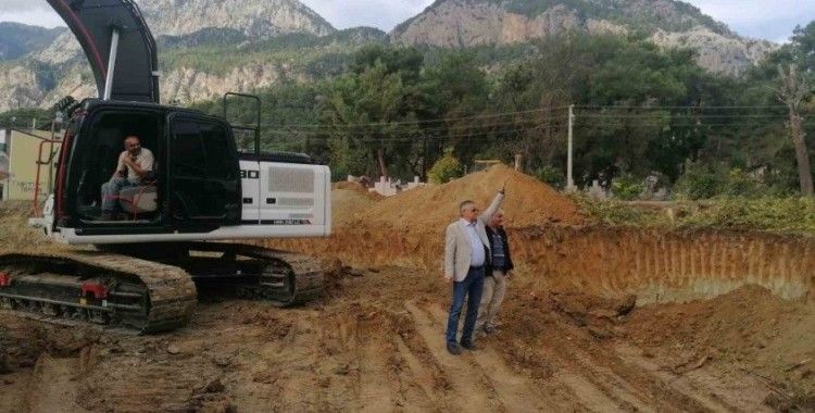 Kemer Göynük Mahalesi Kapalı Pazar yeri inşaatı başladı
