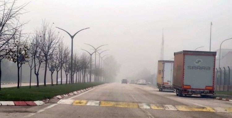 Bursa'da sis etkili oldu