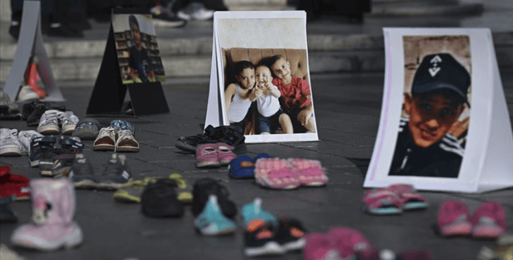 İsrail'in Gazze'deki çocuk katliamları İstanbul'da protesto edildi