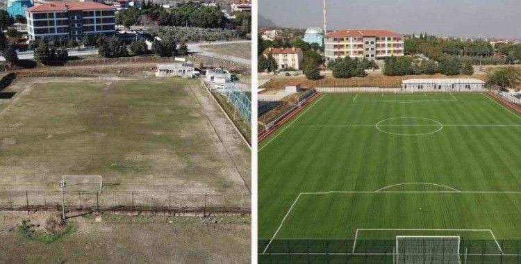 Başkarcı futbol sahası yenilendi
