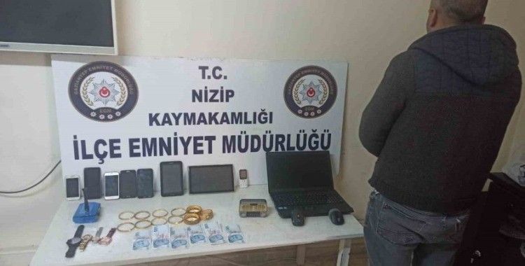 Nizip’te 2 evden hırsızlık yapan şahıs yakalandı
