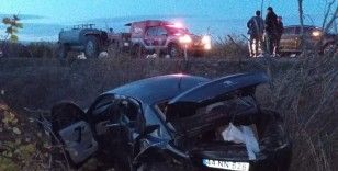 Kontrolden çıkan araç şarampole devrildi: 1 yaralı
