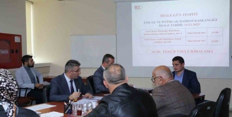 İş yerlerinin kiralama ihalesi gerçekleşti

