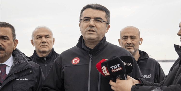 AFAD Başkanı Memiş: Batan gemi için Türkiye'nin en donanımlı arama kurtarma gemilerinden biri operasyon yürütüyor