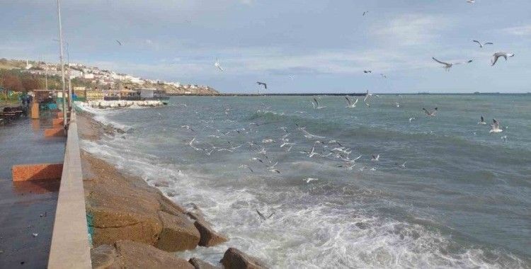 Tekirdağ’da şiddetli lodos: Deniz çalkalanıyor
