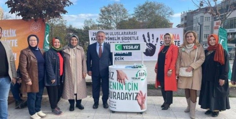 Kadına Yönelik Şiddete ’Dur’ demek için stantların başına geçtiler
