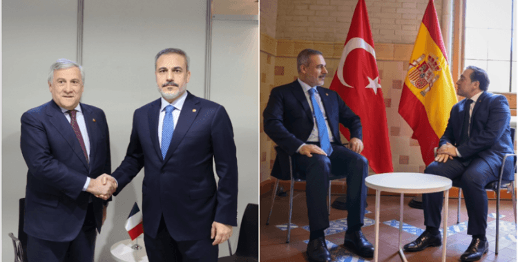 Dışişleri Bakanı Fidan, İtalyan ve İspanyol mevkidaşlarıyla bir araya geldi